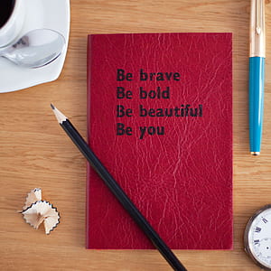 be brave Be bold Be beautiful Be you printed book