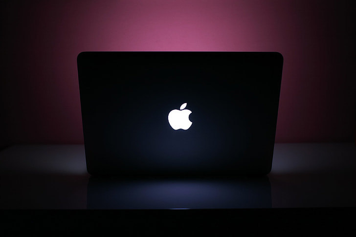 MacBook Pro at Pink Night