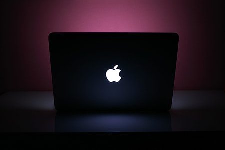 MacBook Pro at Pink Night