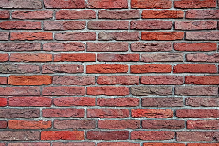 red concrete brick wall