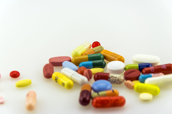 assorted medicine tablets