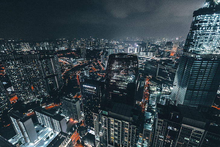 nighttime cityscape