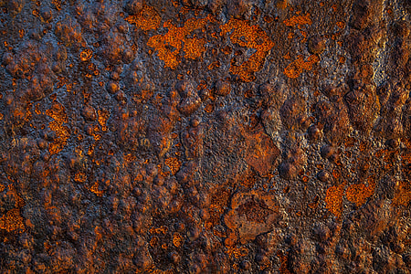 Close-up shot of degraded metal, shot captured in Dungeness, Kent, England