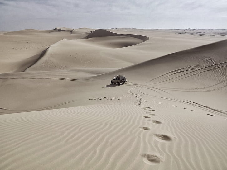 desert, dune, sand, jeep, landscape, 4x4