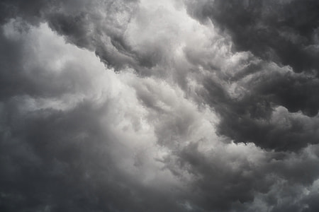grayscale photo of cloudy sky