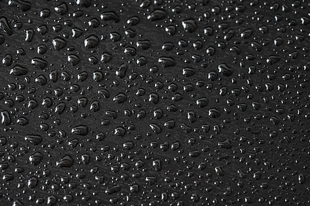 Black Water Drops Abstract Background Pattern