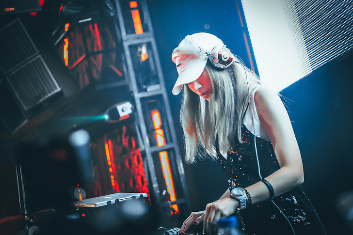 female DJ on stage