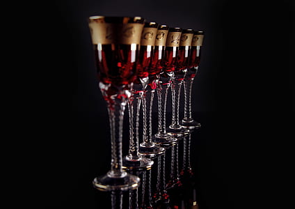 red wine glass set