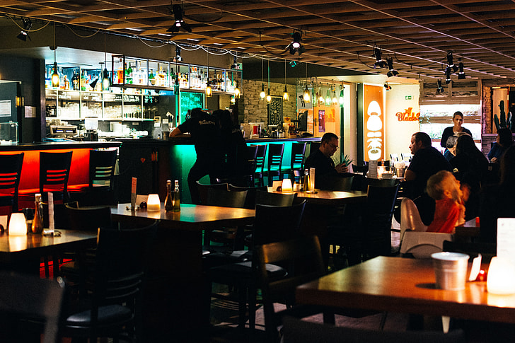 Restaurant’s bar interior