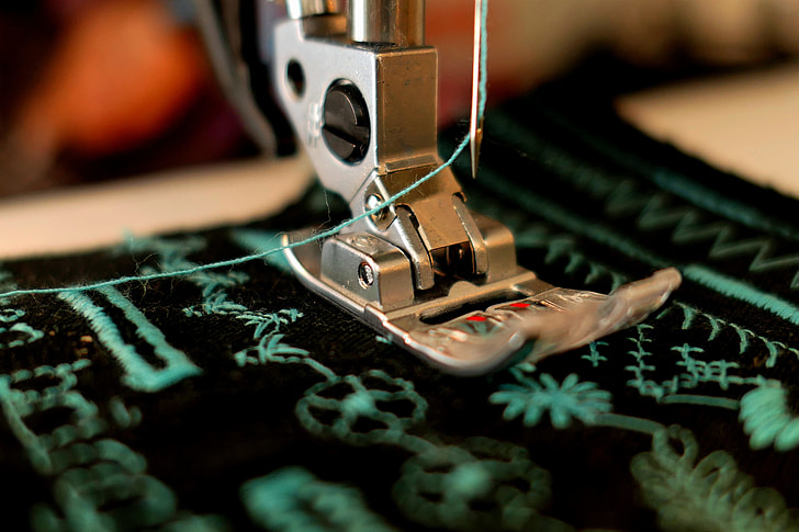gray sewing machine