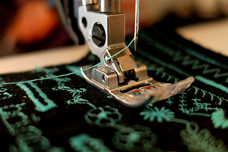 gray sewing machine