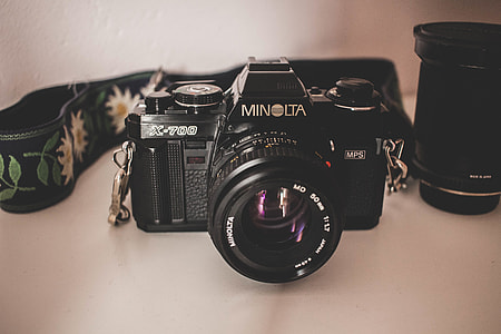 Minolta camera and lens