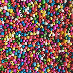 assorted-color bead lot