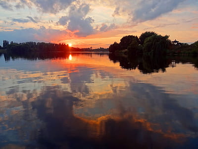 Photo of a Sunset on the River