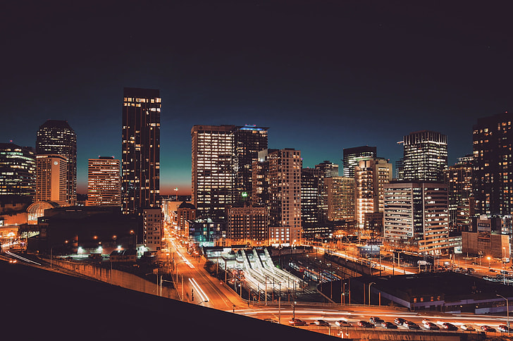 nighttime cityscape