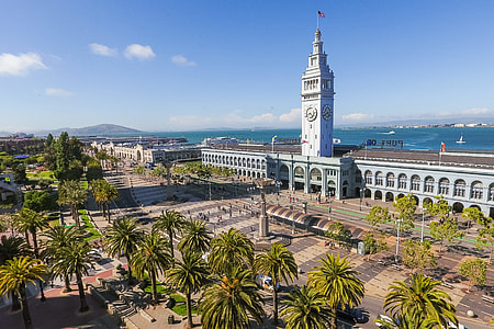 Ferry Building Port of San Francisco with Square