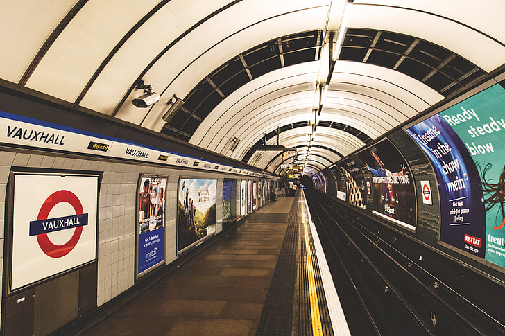 Train station on the London Underground