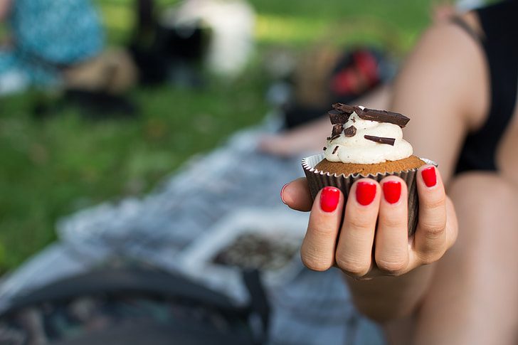 Cupcake in a hand