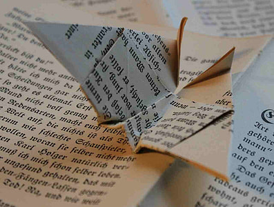 folded book page paper