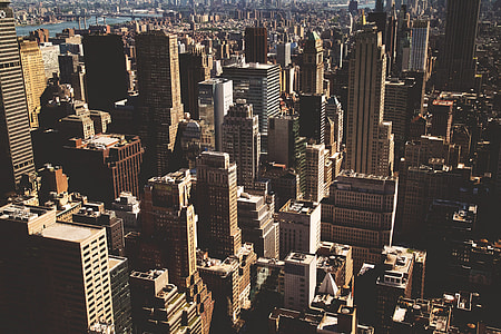 Skyscraper buildings in Manhattan, New York City