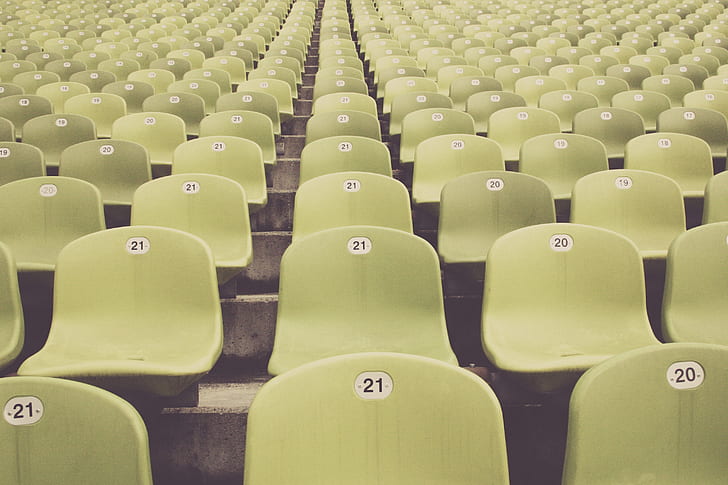 green theater chairs