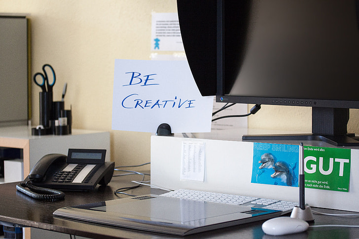 be Creative sign