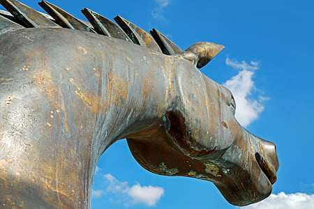 horse brass statute photo