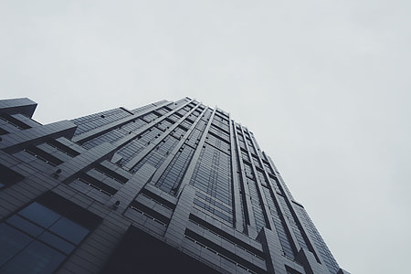 black concrete building