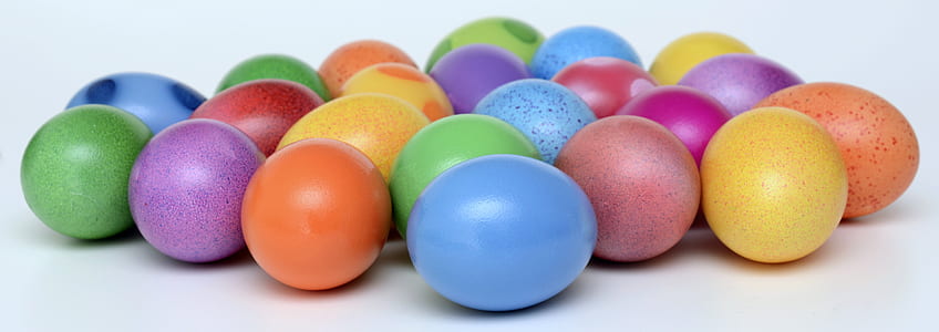 assorted-color easter eggs