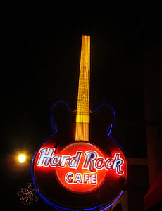 Hard Rock Cafe Led Guitar Signage