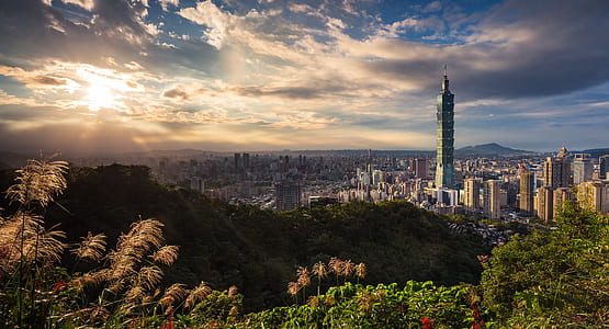 panoramic photo of Taipe 101, Taiwan