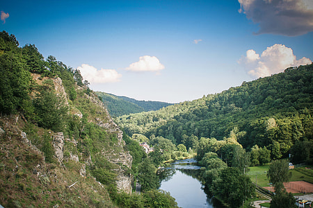 River Between Vranov Mountains