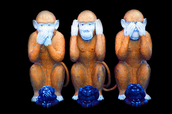 three wise monkey wallpaper
