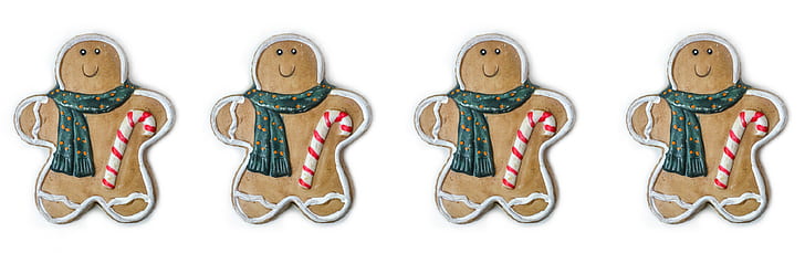 four gingerbreads